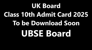 UK Board 10th Admit Card 2025