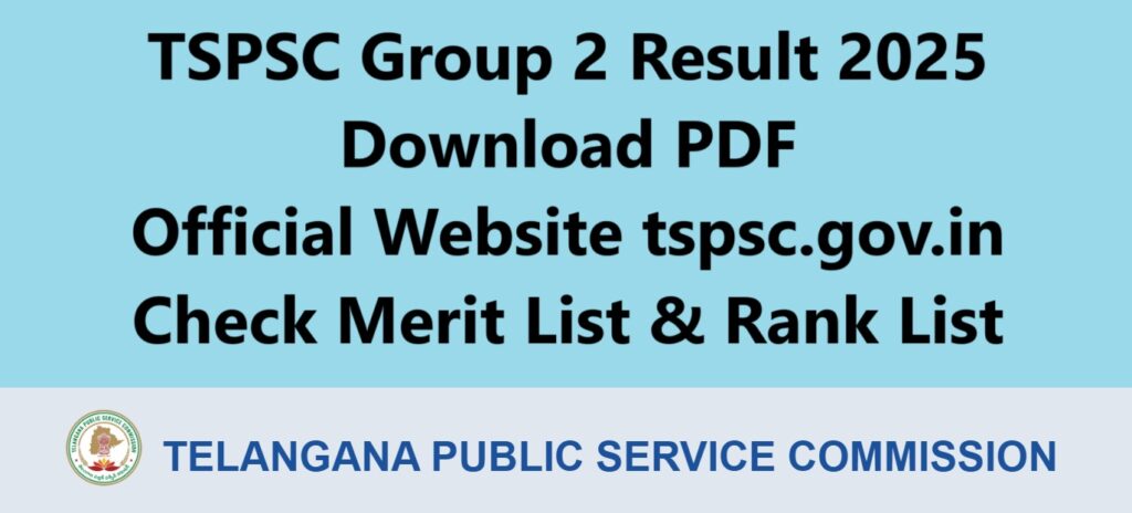 TSPSC Group 2 Result 2025